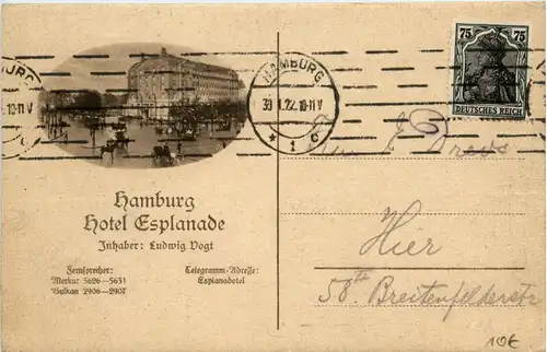 Hamburg Hotel Esplanade, Festsaal, Inhaber: Ludwig Vogt -320576