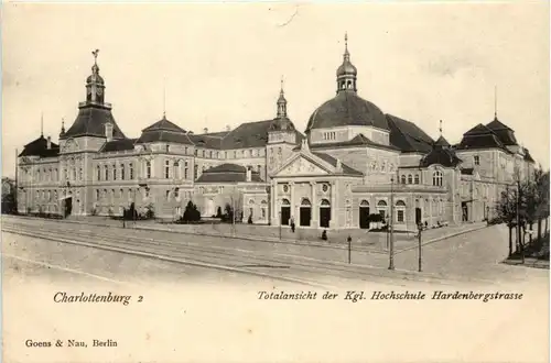 Berlin-Charlottenburg - Totalansicht der Kgl. Hochschule -320358