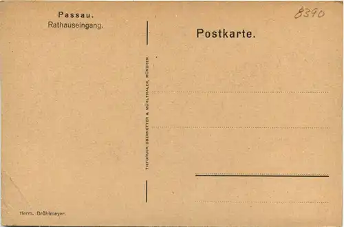 Passau/Bayern - Passau, Rathauseingang -319558