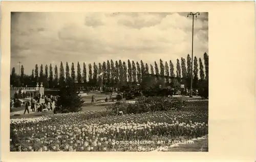 Berlin-Charlottenburg - Sommerblumen am Funkturm 1942 -320428