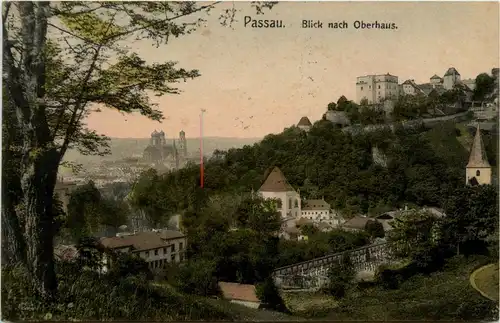 Passau/Bayern - Passau, Blick nach Oberhaus -320930