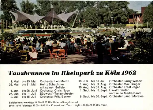 Tanzbrunnen im Rheinpark zu Köln 1962 -284992