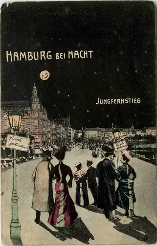 Hamburg - Alter Jungfernstieg - Hamburg bei Nacht -321184