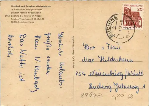 Buching bei Füssen im Allgäu - Gasthof Geiselstein -285442