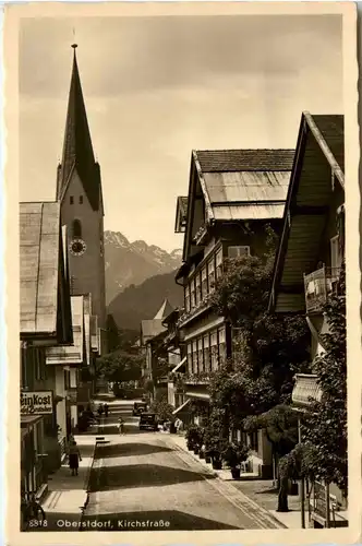 Oberstdorf/Bayern - Oberstdorf, Kirchstrasse und Hotel Löwen -321100