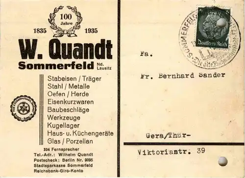 Sommerfeld - Postkarte W. Quandt -234218