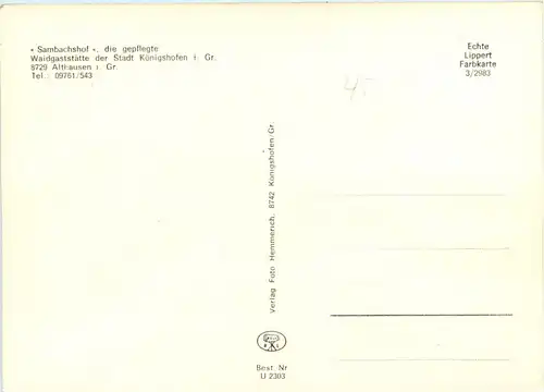 Königshofen i. G. Althausen - Sarnbachshof -284782