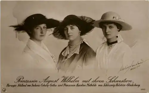 Prinzessin August Wilhelm mit ihren Schwestern -284736