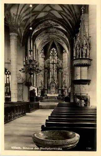 Villach/Kärnten und Umgebung - Inneres der Stadtpfarrkirche -321734