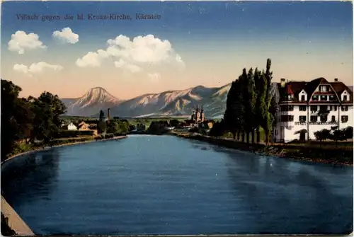 Villach/Kärnten und Umgebung - gegen die hl. Kreuz-kirche -321892