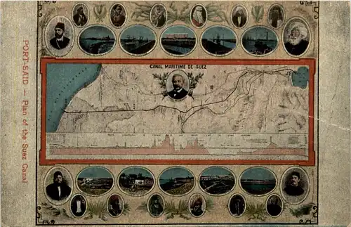 Port Said - Plan of the Suez Canal -234762