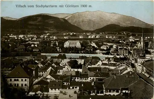 Villach/Kärnten und Umgebung - vom Stadtpfarrturm mit Görlitzen -321804