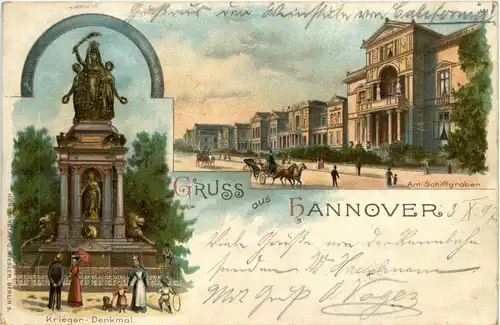 Gruss aus Hannover - Litho -234988