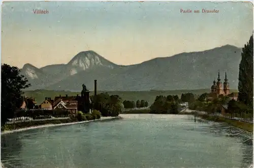 Villach/Kärnten und Umgebung - Partie am Drauufer -321678