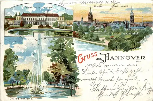 Gruss aus Hannover - Litho -235206