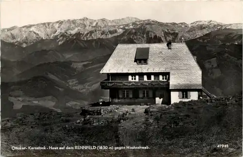 Ottokar-Kernstock-Haus auf dem Rennfeld gegen Hochschwab -322628