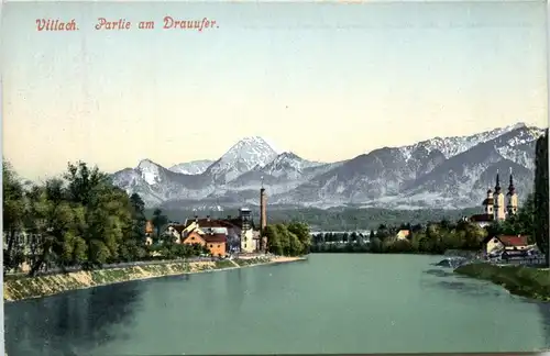 Villach/Kärnten und Umgebung - Partie am Drauufer -321746