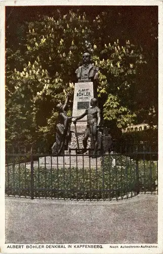 Steiermark/div. Orte und Umgebung - Kapfenberg, Albert Böhler-Denkmal -322946