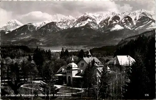 Villach/Kärnten und Umgebung - Kuranstalt Warmbad, mit Karawanken -321884