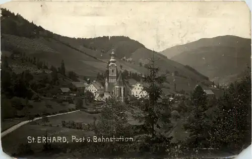 Hochlantsch - St. Erhard bei Mixnitz - Post und Bahnstation -322244