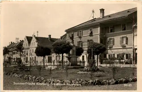 Steiermark/div. Orte und Umgebung - Sommerfrische Kindberg, Hauptplatz -322684