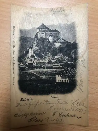 Kufstein - Karte aus Holz -S88