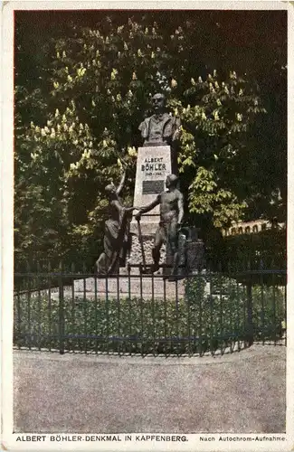 Steiermark/div. Orte und Umgebung - Kapfenberg, Albert Böhler-Denkmal -323004