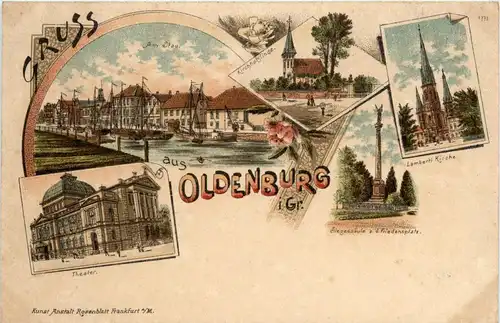 Gruss aus Oldenburg - Litho -236388