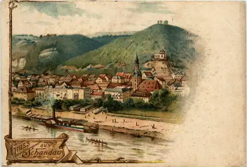 Gruss aus Bad Schandau - Litho -285750