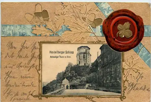 Heidelberg - Litho - Prägekarte -285566