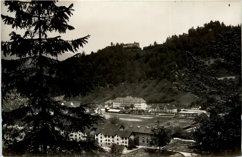 Kapfenberg, Blick auf Hauptschule und Schlossberg -323158