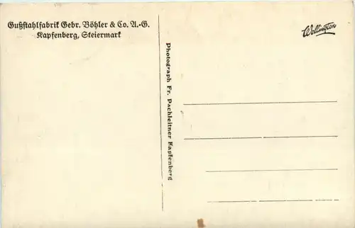 Kapfenberg, Mürztal, Gusstahlfabrik Gebr. Böhler -322856