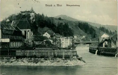 Steiermark/div. Orte und Umgebung - Bruck a.d. M. , Mürzmündung -323334