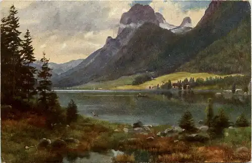 Künstlerkarte H. Hoffmann - Hintersee -236836