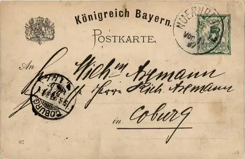 Nürnberg - XII Deutsches Bundesschiessen 1897 - Litho - Ganzsache -236854