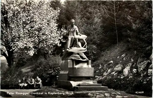 Steiermark/div. Orte und Umgebung - Kapfenberg, Peter Rosegger-Denkmal -323134