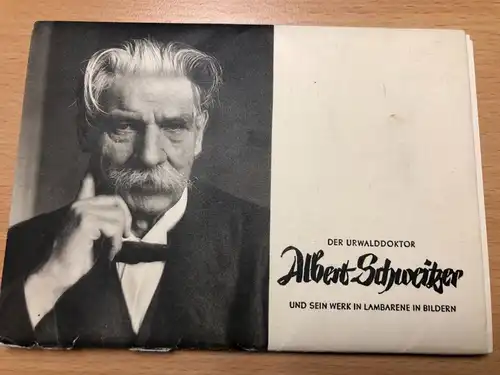 Albert Schweitzer und sein Werk in Lambarene - Umschlag mit 8 Ansichtskarten -S139