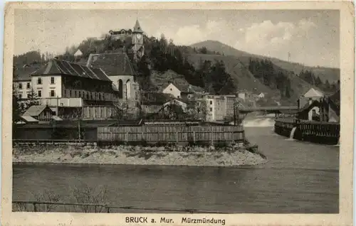 Steiermark/div. Orte und Umgebung - Bruck a.d. M. , Mürzmündung -323378