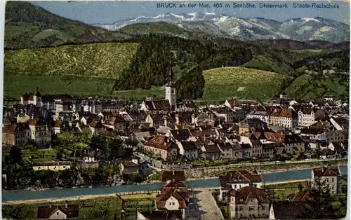 Steiermark/div. Orte und Umgebung - Bruck a.d. M. , Staats-Realschule -323272