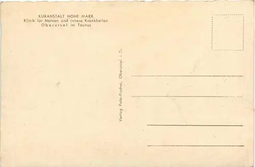 Oberursel - Kuranstalt Hohe Mark -286354