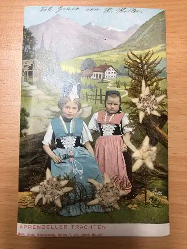 Appenzeller Trachten mit Edelweiß -S160