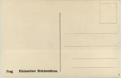 Prag - Kleinseitner Brückentürme -286726