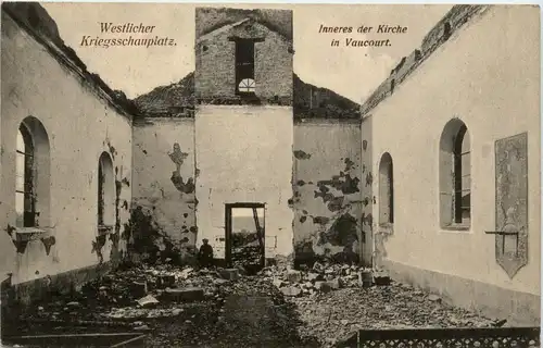 Inneres der Kirche in Vaucourt - Feldpost -287174