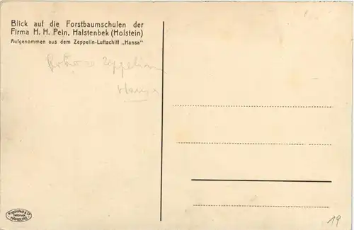 Forstbaumschulen der Firma Pein - Holstenbek - Zeppelin Aufnahme -286948