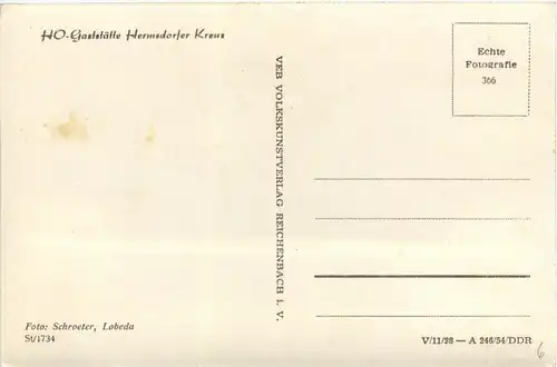 Hermsdorf - HO Gaststätte Hermsdorfer Kreuz -288396