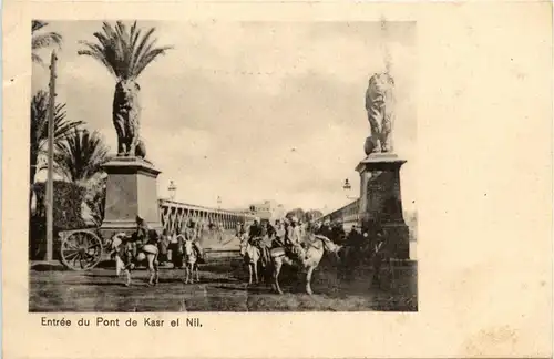 Cairo - Entree du Pont Kasr -287822