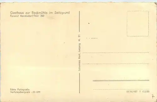 Hermsdorf - Gasthaus zur Bockmühle -288386