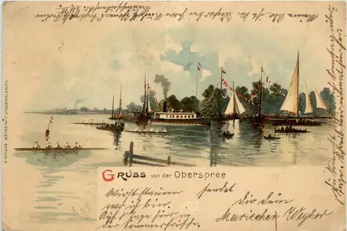 Gruss von der Oberspree - Litho -288246