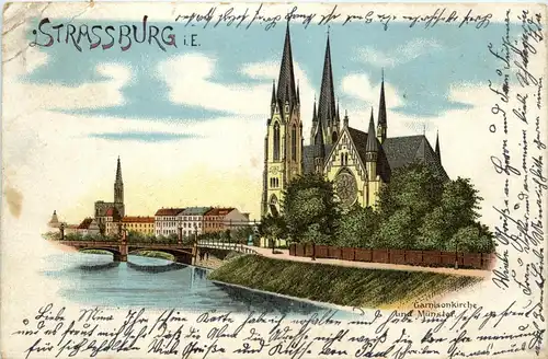 Gruss aus Strassburg - Litho -287022