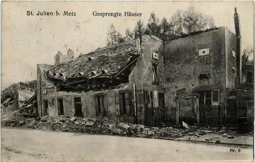 St. Julien bei Metz - Gesprengte Häuser -288040